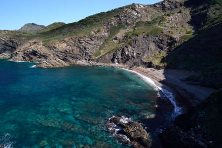 The coast of Porto Palmasの写真素材