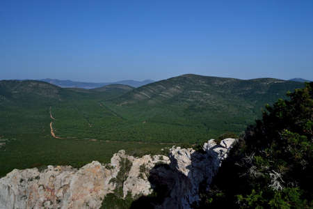 View of Monte Timidone from Capo Cacciaの写真素材