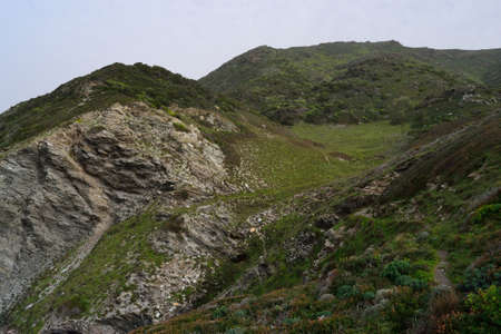 View of the Punta de Lu Pisanu valleyの写真素材