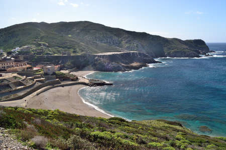 View of Argentiera beachの写真素材