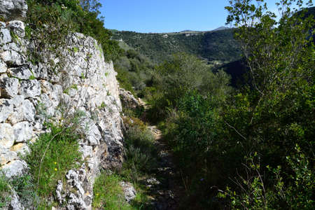 View of the Scala di Malva pathの写真素材