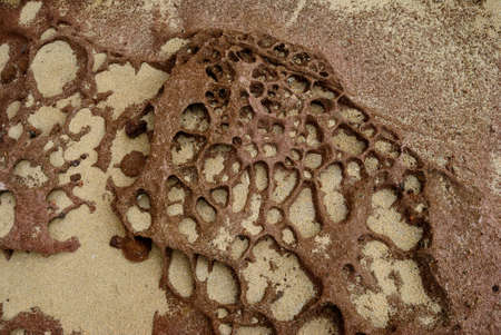 Rocks formations at Porto Ferro coast