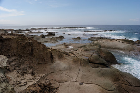 The coast of tentizzos in bosaの写真素材