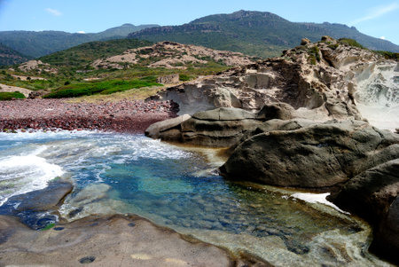 The coast of tentizzos in bosaの写真素材