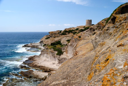 The coast of Cape Argentina in Bosaの写真素材