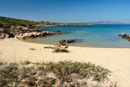 View of Cala Mortale beachの写真素材