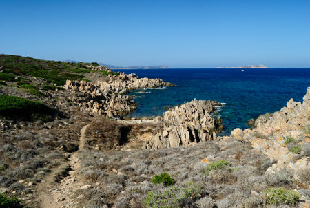 The coast of Golfo Aranciの写真素材