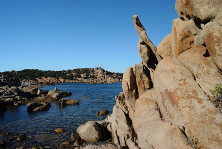The coast of Punta Ruiaの写真素材