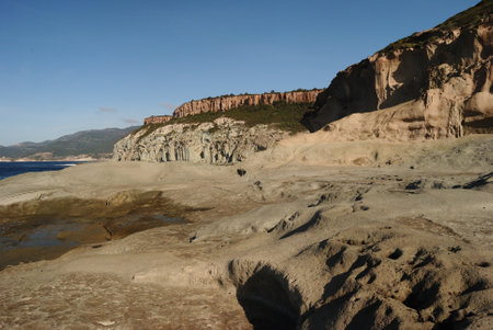 The coast of Cane Malu in Bosaの写真素材