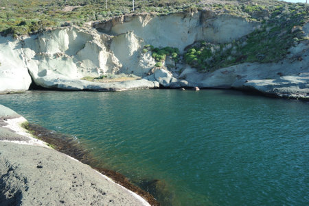 The coast of Cane Malu in Bosaの写真素材