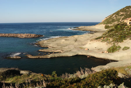 The coast of Cane Malu in Bosaの写真素材