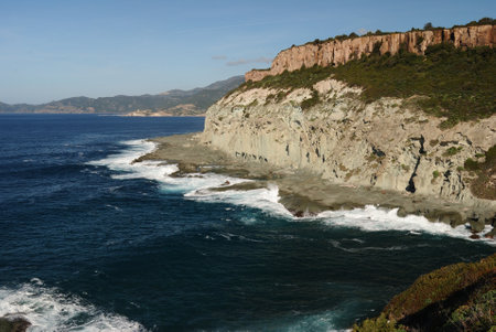 The coast of Sos Puppos in Bosaの写真素材