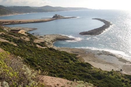 The coast of Cane Malu in Bosaの写真素材