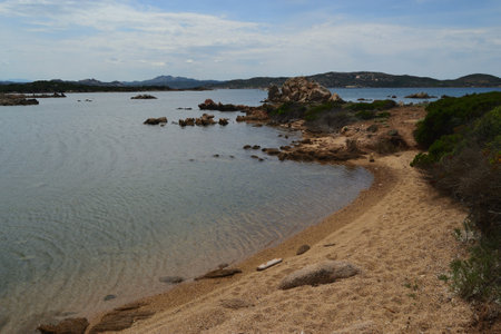 The beach of La Coniglieraの写真素材