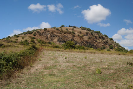 View of Monte Larenta, old volcanic craterの写真素材