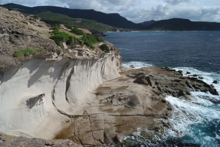 The coast of Punta Argentinaの写真素材