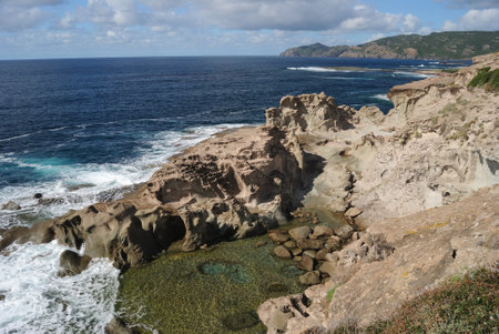 The coast of Punta Argentinaの写真素材