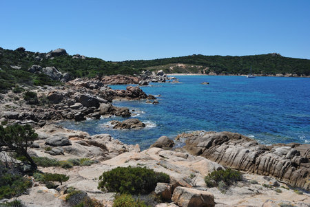 The coast of Cala di Tranaの写真素材