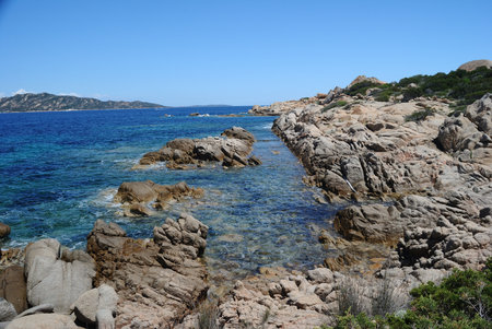The coast of Cala di Tranaの写真素材