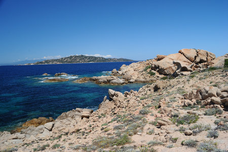 The coast of Cala di Tranaの写真素材