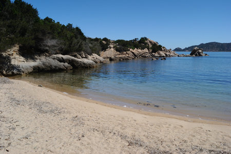 The beach of Punta Molaraの写真素材