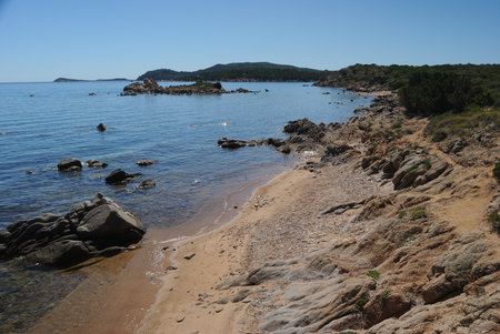 The beach of Punta Molaraの写真素材