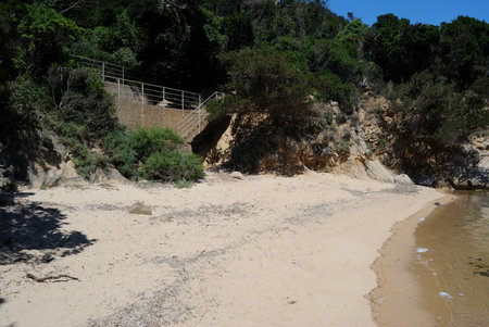 The beach of Punta Molaraの写真素材