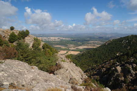 Landscapes of Limbara mountainの写真素材