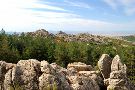 Landscapes of Limbara mountainの写真素材