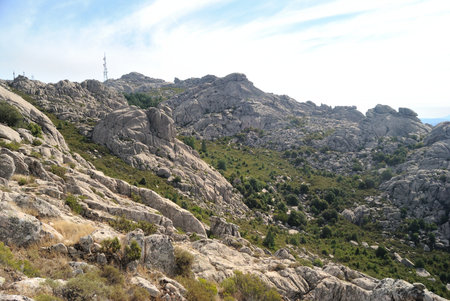 Landscapes of Limbara mountainの写真素材