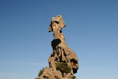 The rock natural monument Sa Crabarissaの写真素材