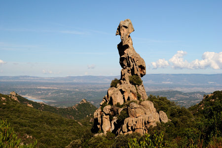 The rock natural monument Sa Crabarissaの写真素材