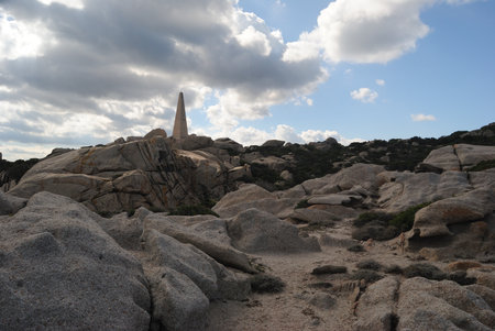 The coast of Punta Marmorataの写真素材