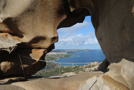 Rocky coast from the rock of the bearの写真素材