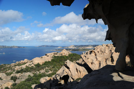 Rocky coast from the rock of the bearの写真素材