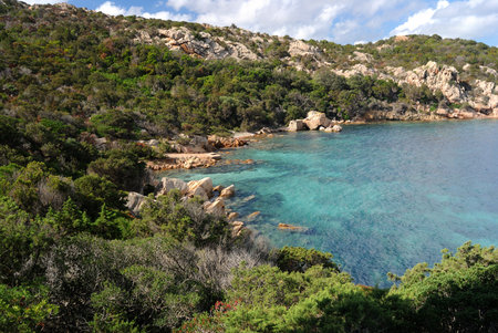 The coast of Capo D'Orsoの写真素材