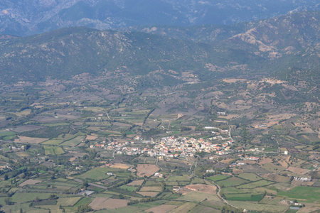 View of Loculi from Monte Tuttavistaの写真素材