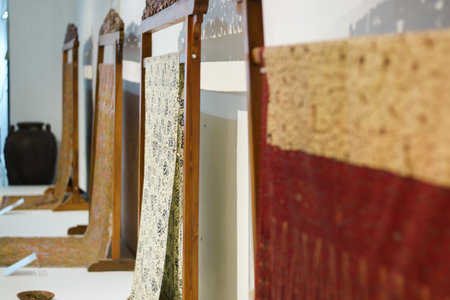 Batik clothes,a popular product for tourists in Baliの写真素材