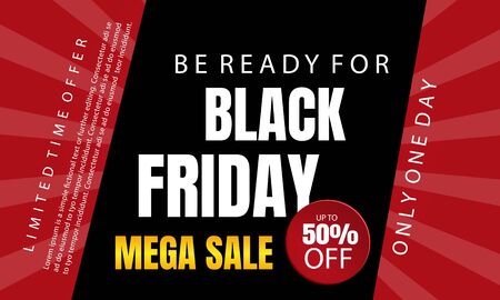 Black friday sale banner layout designのイラスト素材