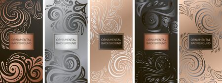 Luxury packaging design of chocolate barsのイラスト素材