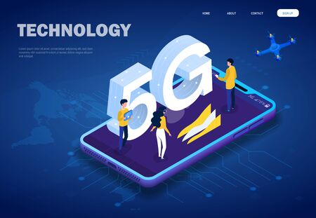 5G technology vector illustration