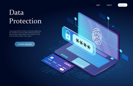 2 similar. Data protectionのイラスト素材