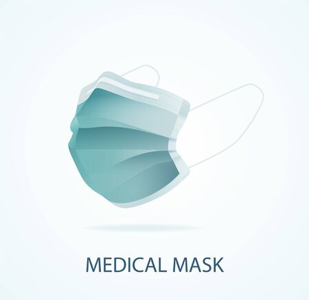Medical mask for protection against Covid-19のイラスト素材