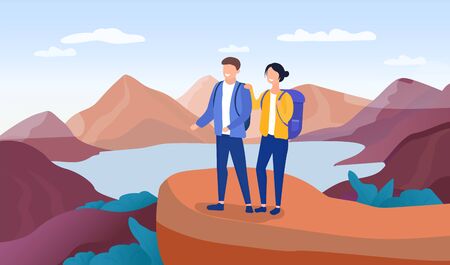 Active lifestyle, happiness and harmony conceptのイラスト素材