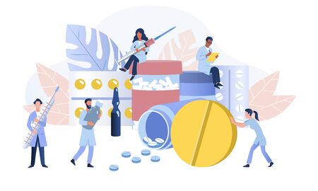 International pharmacy business conceptのイラスト素材