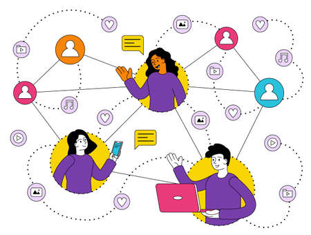 Concept of using various gadgets and network technologies