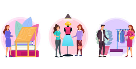 Fashion design conceptのイラスト素材