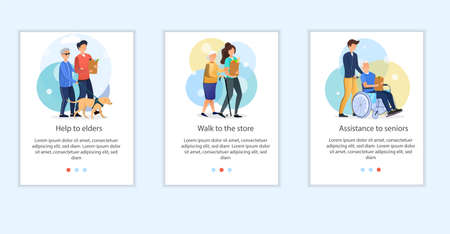 Social volunteering conceptのイラスト素材