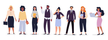 Business team with diverse peopleのイラスト素材