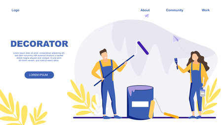 Vector illustration of decoratorのイラスト素材